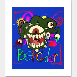 Beholder Graffiti Posters and Art